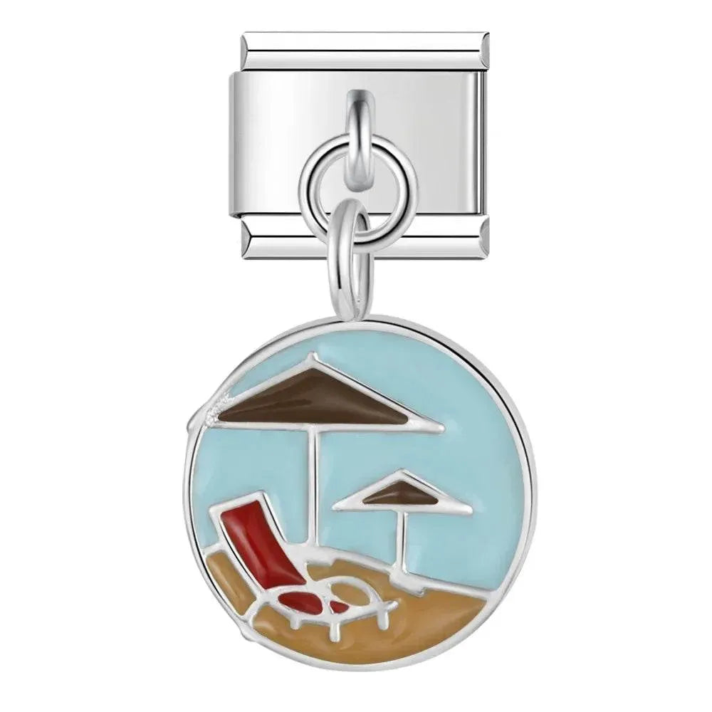BEACH UMBRELLA - PENDANT CHARM - Charea