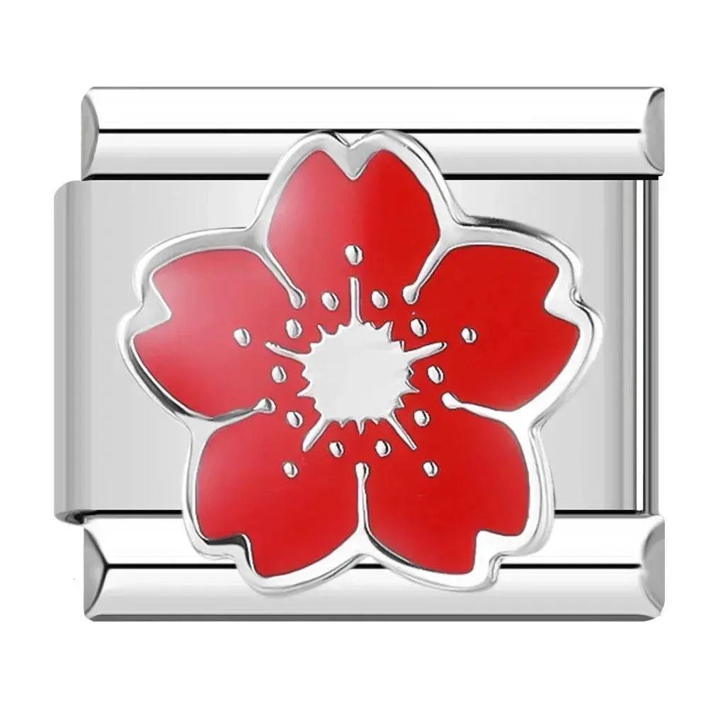 RED FLOWER - CHARM - Charea