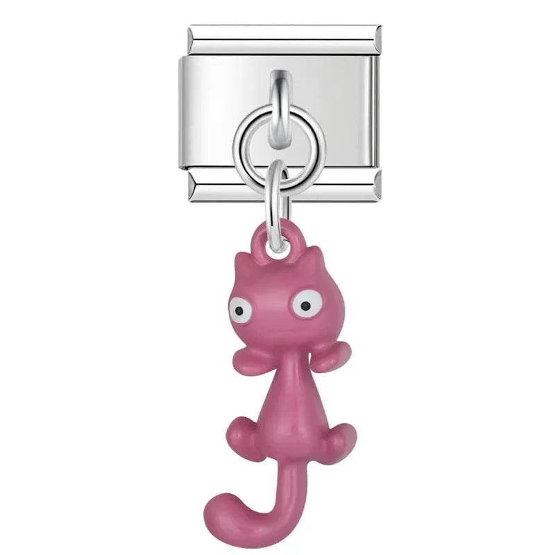 PINK CAT - PENDANT CHARM - Charea